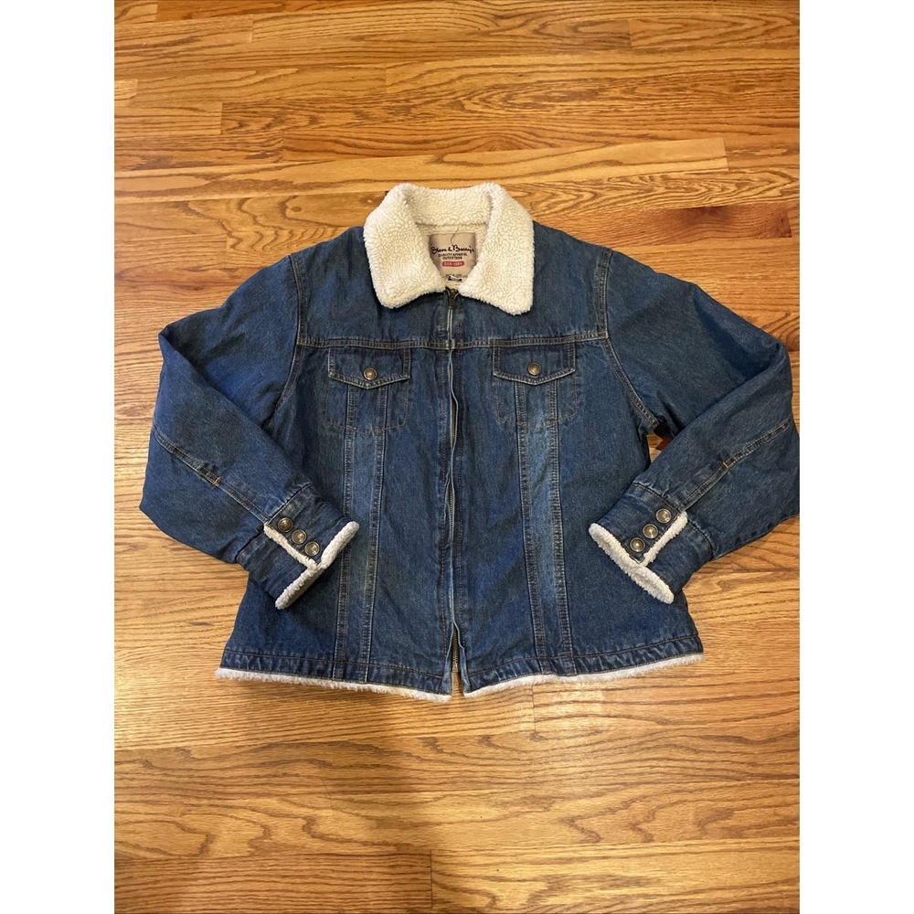 Steve and Barry's Women's‎ Denim Trucker Jacket Sherpa Size 2XL
